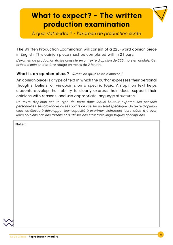 Anglais écriture secondaire 5 (numérique) - Image 2