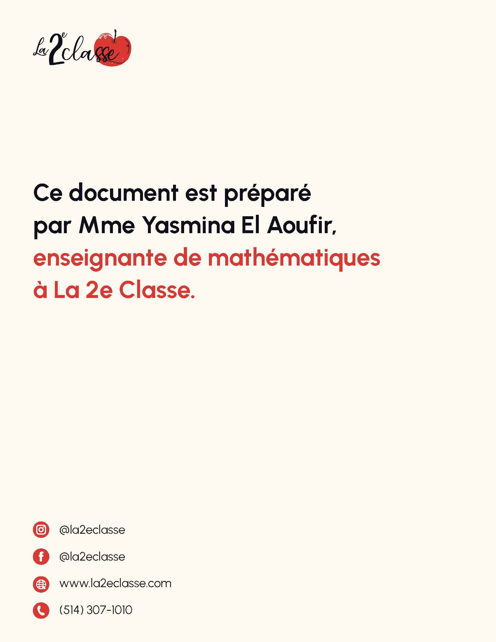 Consolidation des bases algébriques - Secondaire 3 (combo) – Image 9