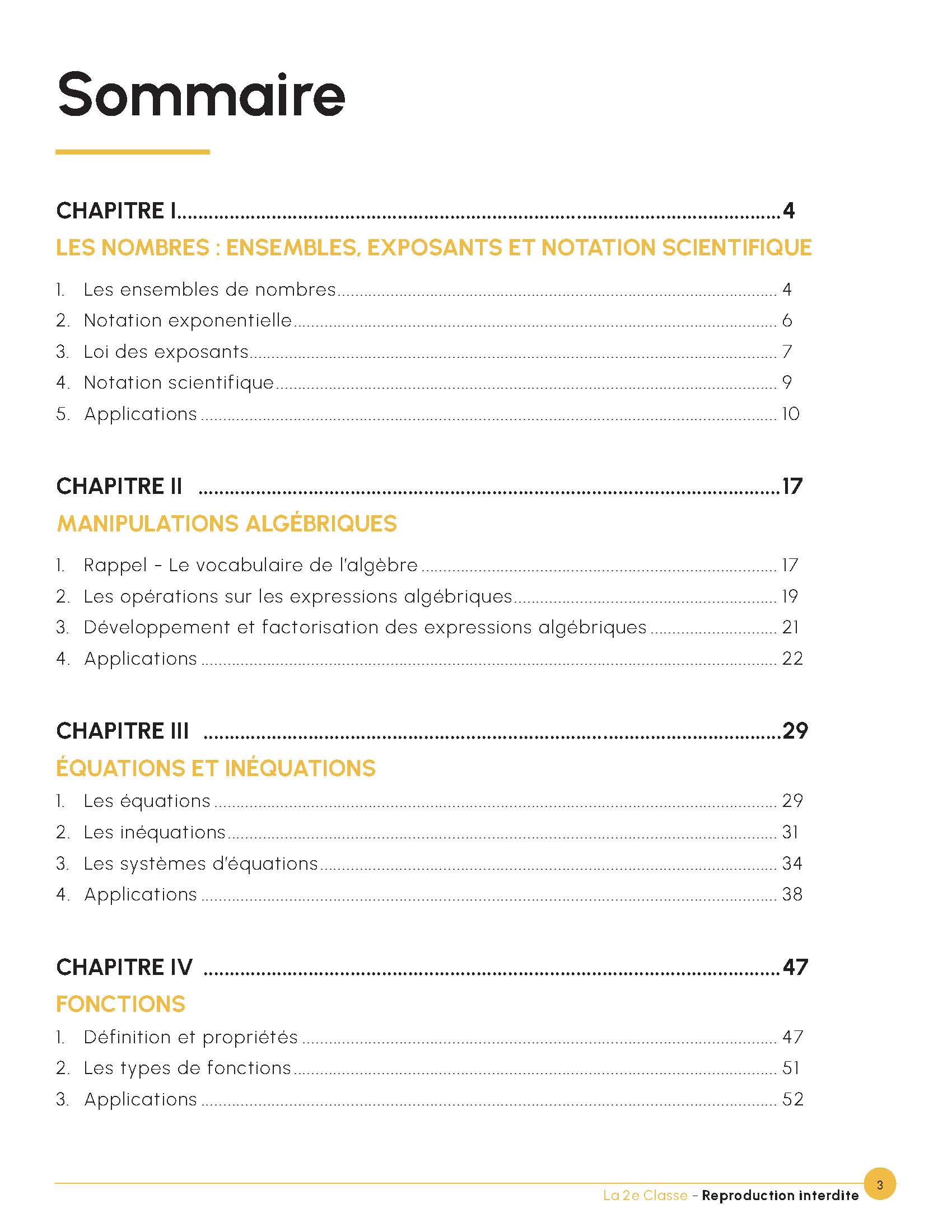 Consolidation des bases algébriques - Secondaire 3 (combo) – Image 4