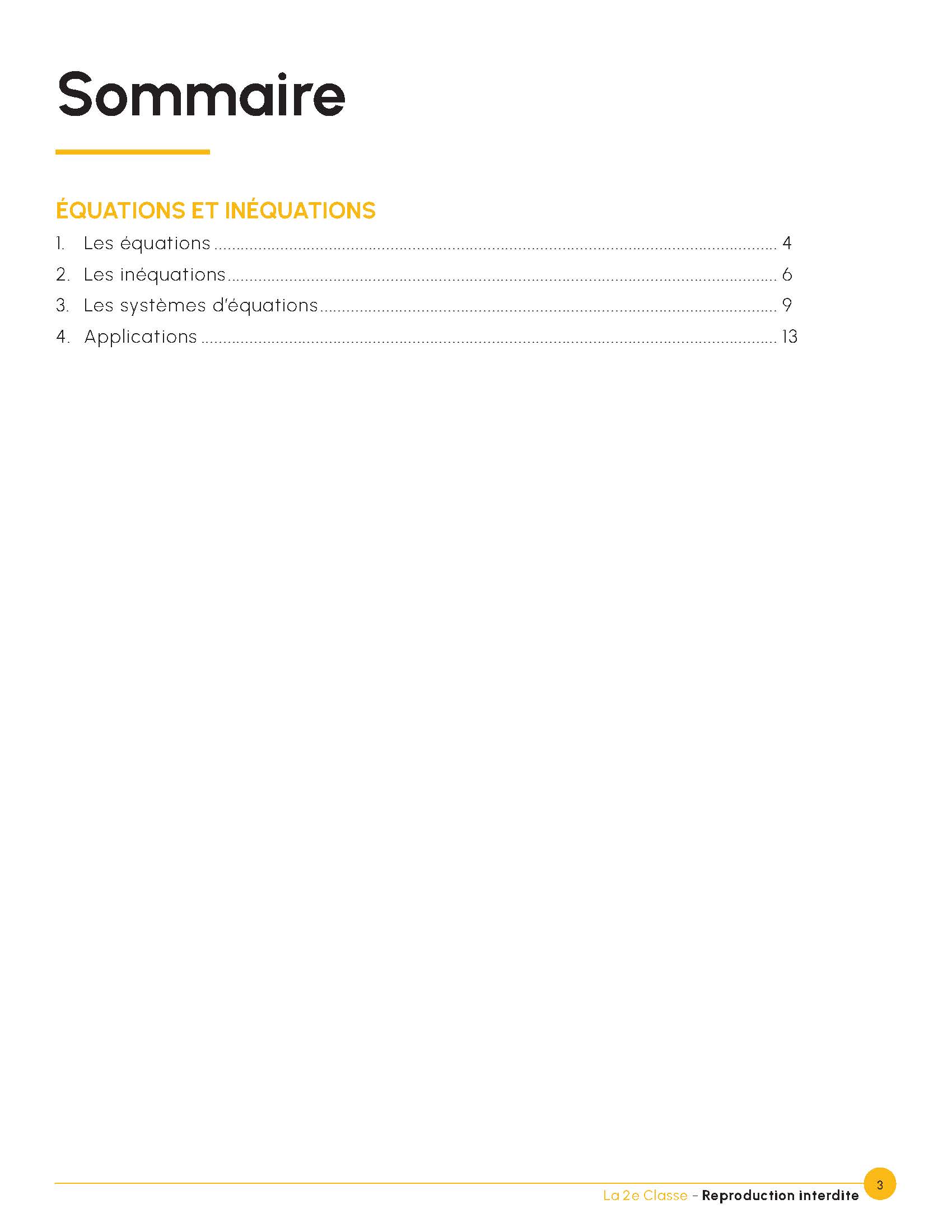 Consolidation des équations et inéquations- Secondaire 3 (Fascicule no.3) – Image 4