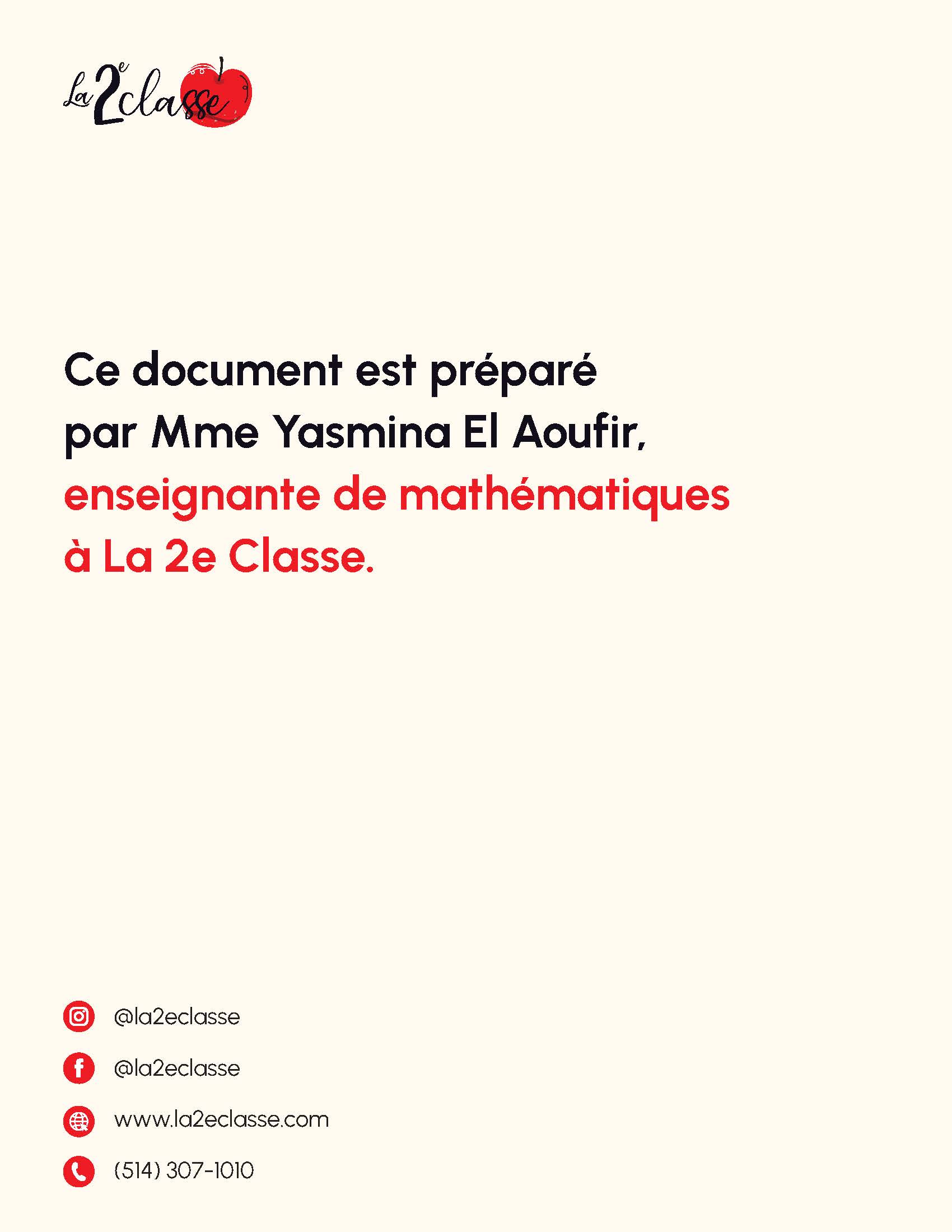 Consolidation des équations et inéquations- Secondaire 3 (Fascicule no.3) – Image 7